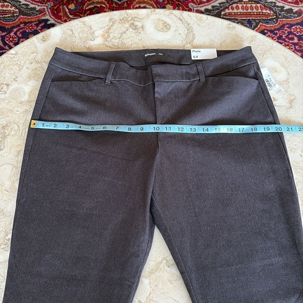NWT Old Navy Pixie Skinny Ankle Pants Heather Grey - Picture 8 of 8